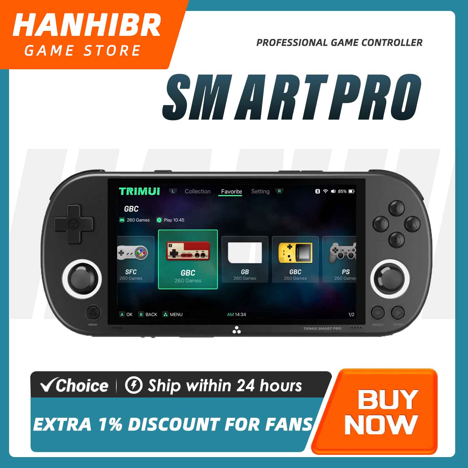 Gaming Console Deals - เครื่องเล่นเกมพกพา TRIMUI SMART PRO ระบบโอเพ่นซอร์ส Linux