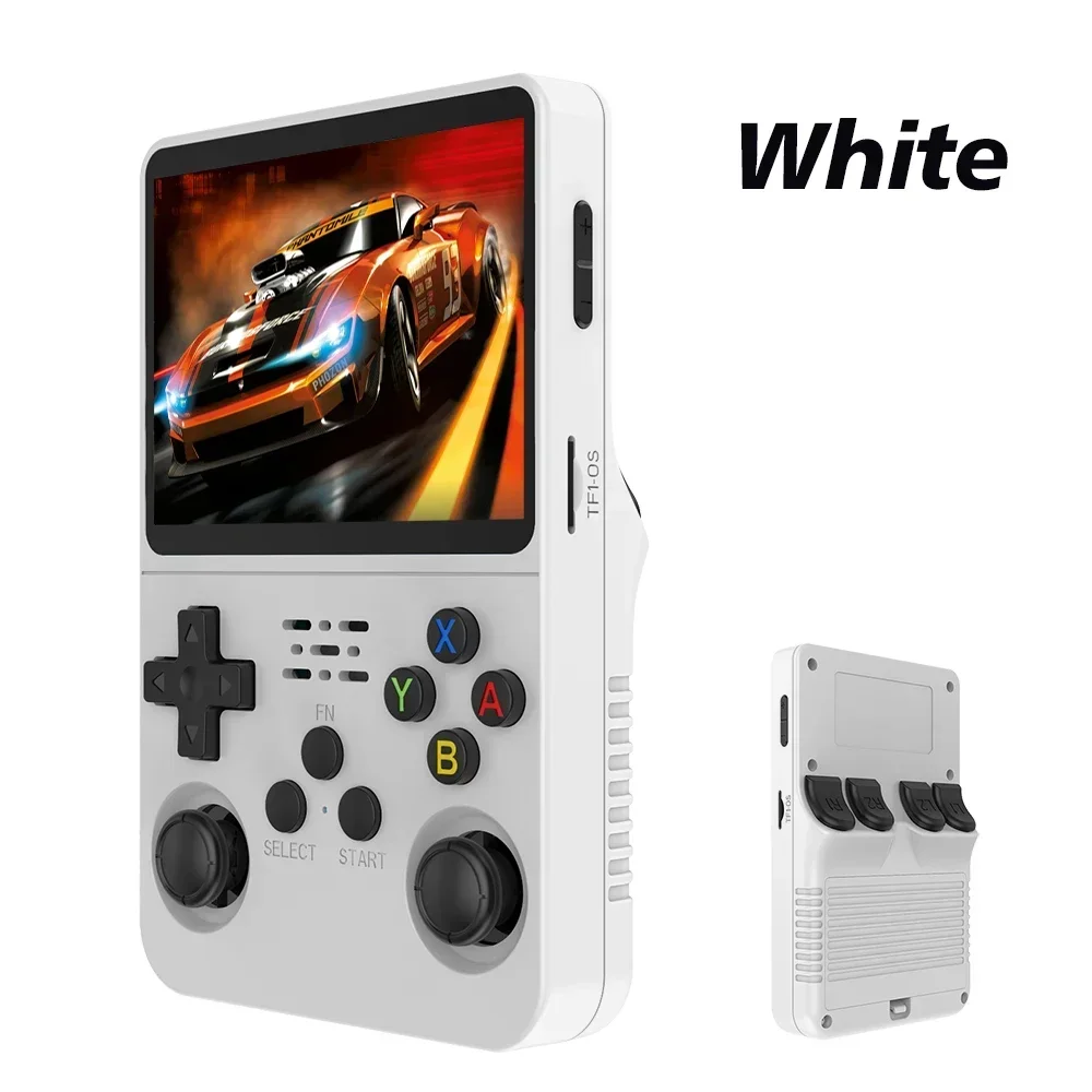 Gaming Console R36 Ultra - เครื่องเล่นเกมพกพาแบบเรโทรใหม่ ระบบลินุกซ์ หน้าจอ IPS 3.5 นิ้ว