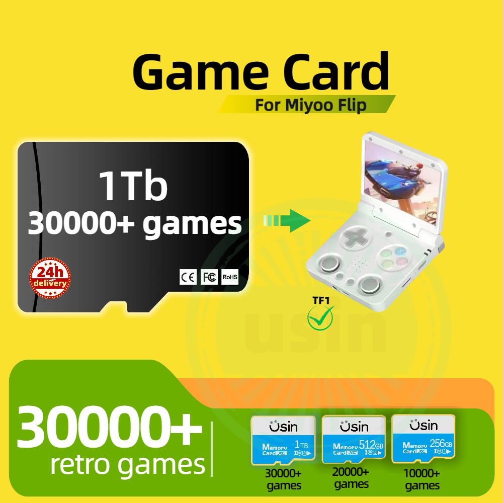 Gaming Console Deals - การ์ดเกมสําหรับ Miyoo Flip 30000 + Retro