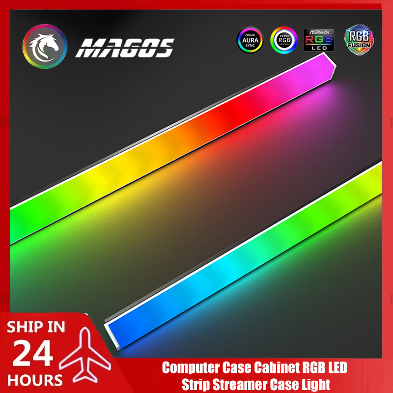 Led Gaming Light Strip - ไฟ LED RGB สำหรับตู้คอมพิวเตอร์ตั้งโต๊ะ, ไฟตกแต่งเคสคอมพิวเตอร์, 5V