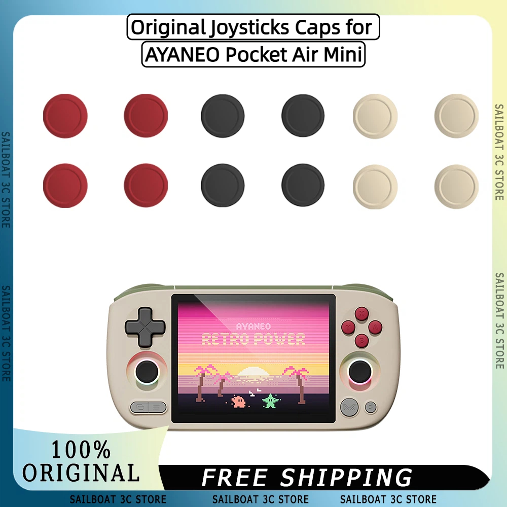 Gaming Console Setup - ฝาครอบจอยสติ๊กแบบดั้งเดิมสำหรับ AYANEO Pocket Air Mini ฝาครอบจอยสติ๊กสำหรับเครื่องเล่นเกมแบบดั้งเดิม