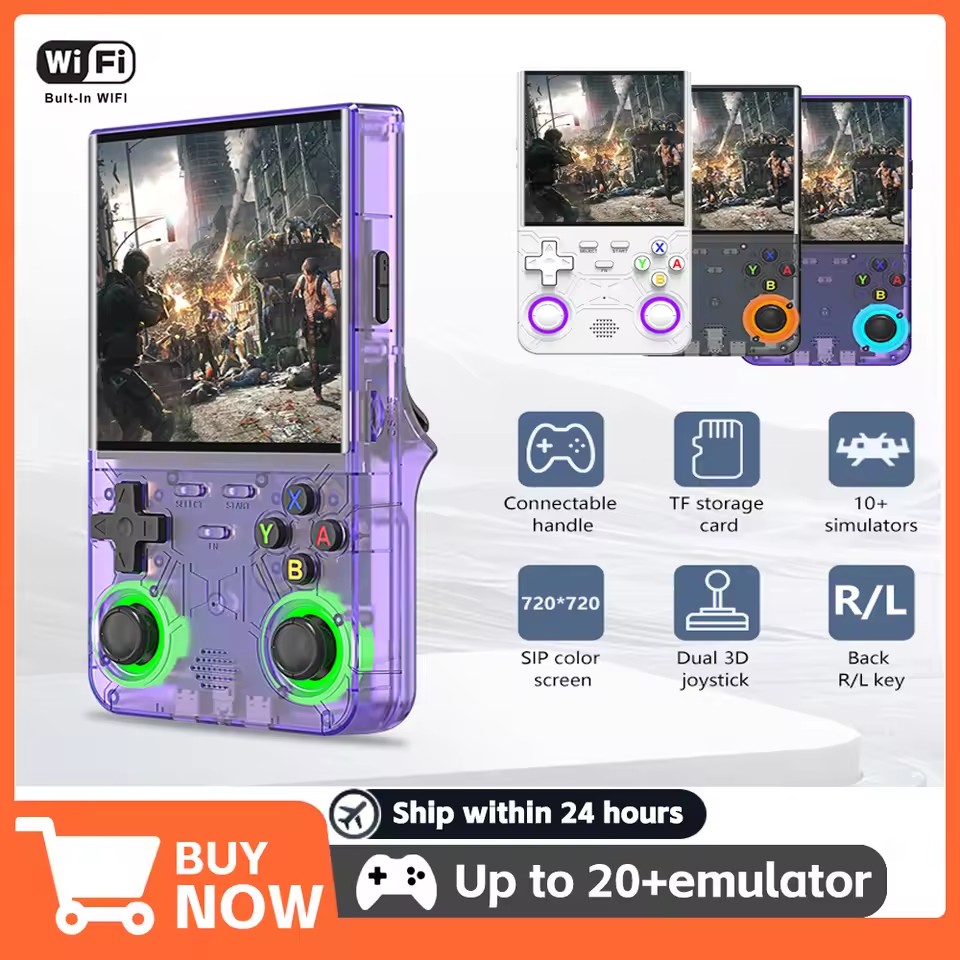 Gaming Console R36 Ultra - R36 Ultra RetroคอนโซลวิดีโอเกมมือถือW/หน้าจอIPS 4.0 นิ้ว 128GB/64G