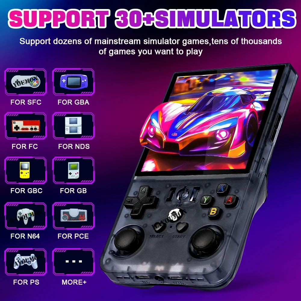 Gaming Console R36 Ultra - เครื่องเล่นเกมพกพา NEW R36MAX จอ HD ขนาดใหญ่