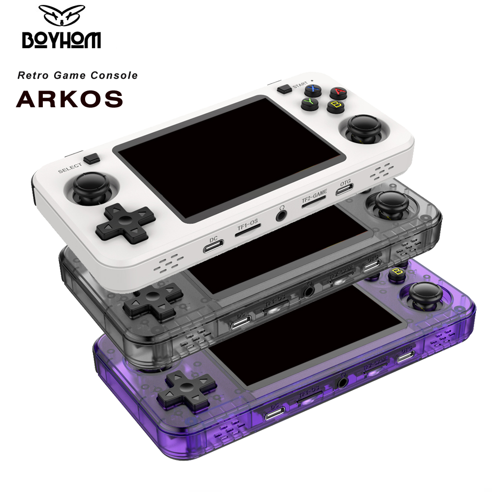 Gaming Console R36 Ultra - เครื่องเล่นเกมพกพาแบบย้อนยุค 3.5 นิ้ว IPS RK3326, แบตเตอรี่
