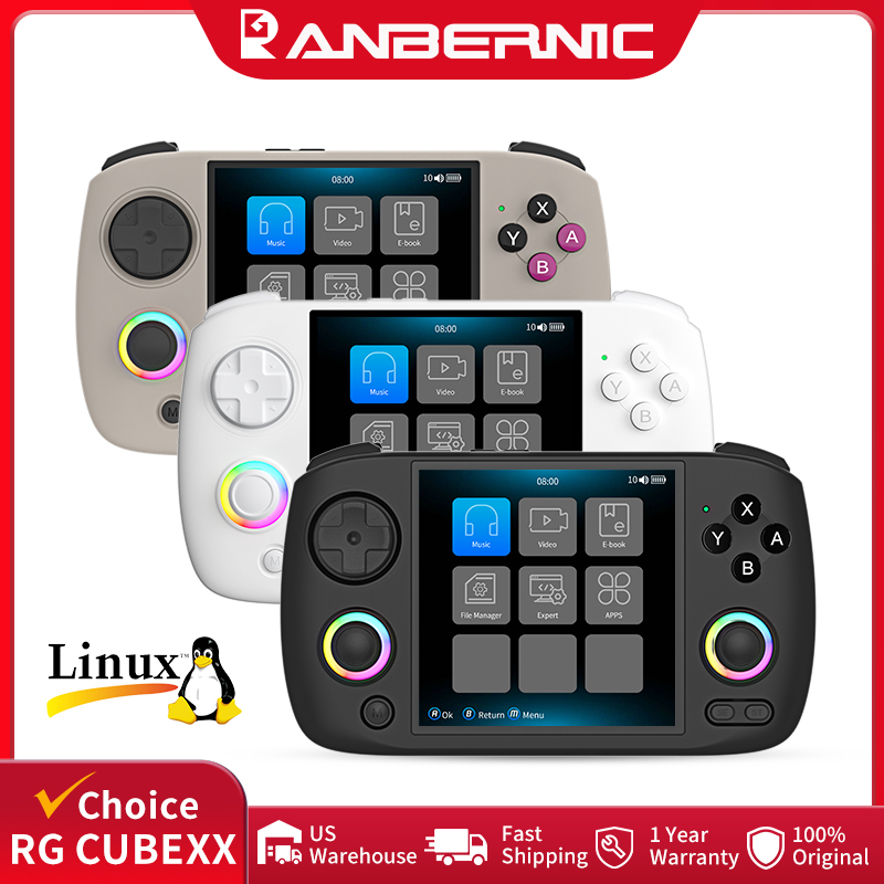 Gaming Console Type - เครื่องเล่นเกมพกพา ANBERNIC RG CubeXX หน้าจอ IPS