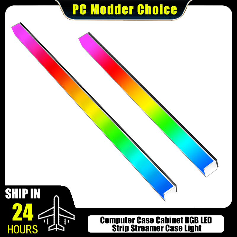 Led Gaming Light Strip - ไฟ LED แถบอะลูมิเนียมแบบแข็ง แสง RGB สองด้าน