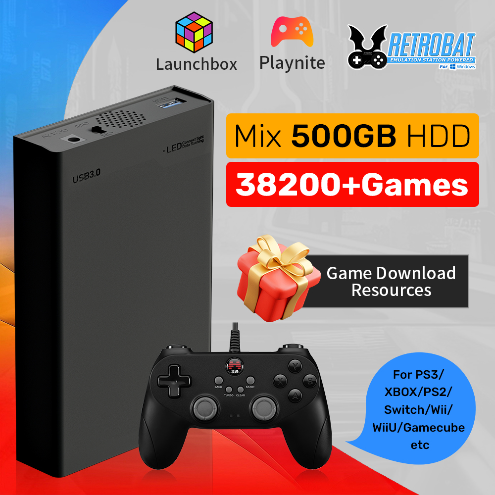 500GB Gaming HDD Retrobat & La - Gaming Console Os บทวิจารณ์และราคา