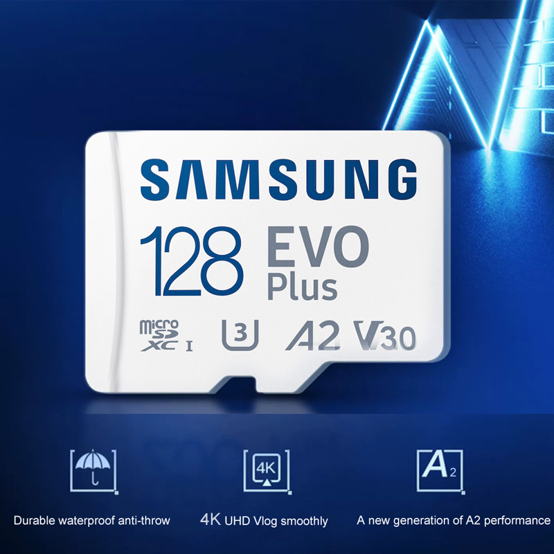 การ์ดหน่วยความจำ Samsung Micro - Gaming Console Evo บทวิจารณ์และราคา