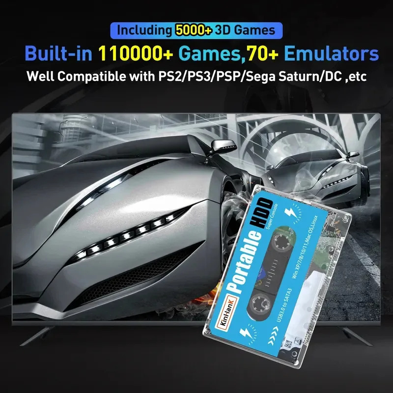 Super คอนโซล 500G HDD 100000 ว - Gaming Console Os บทวิจารณ์และราคา