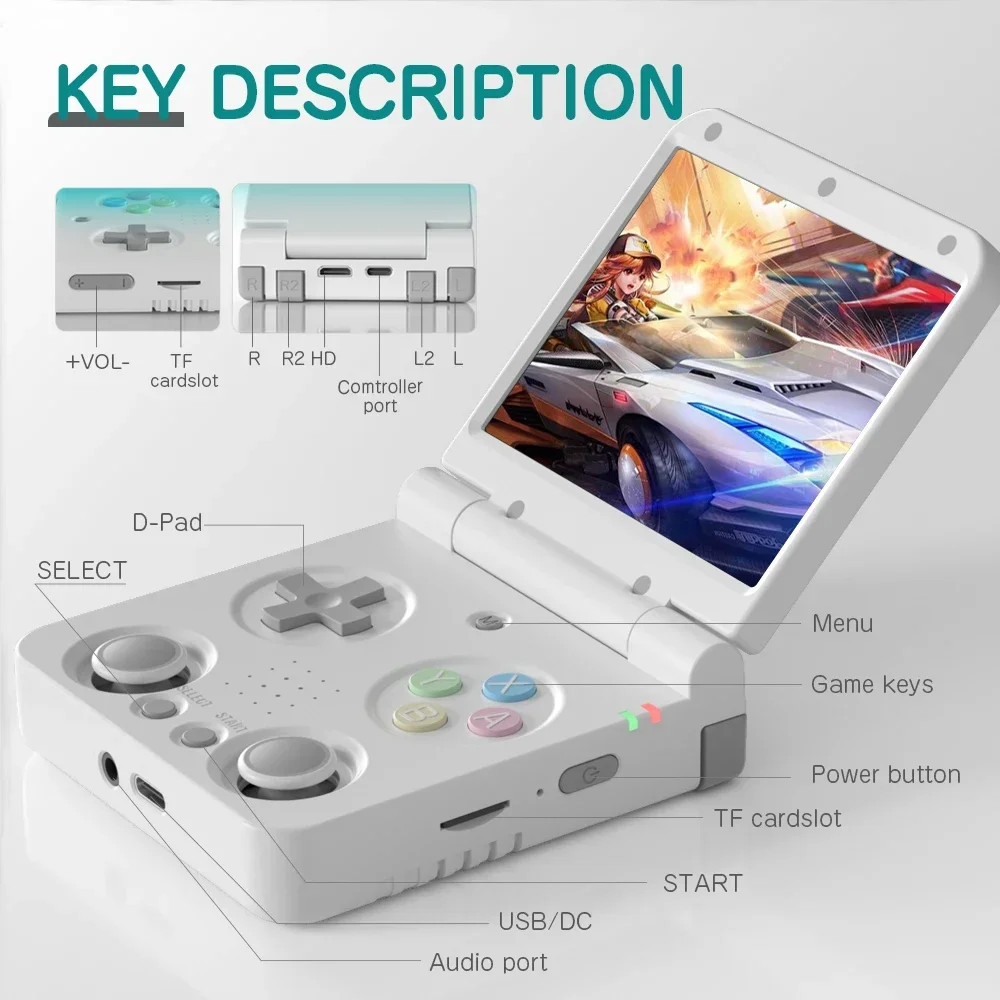 เครื่องเล่นเกมพกพา MIYOO Flip  - Gaming Console Os บทวิจารณ์และราคา