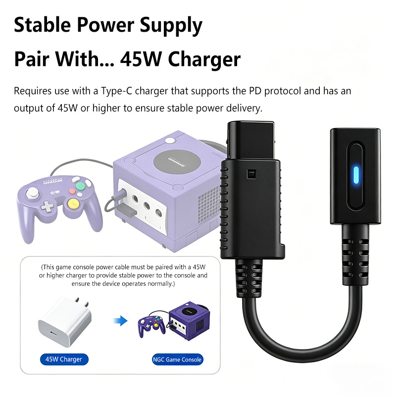 12 ซม.ประเภท C 45W PD สายชาร์จ - Gaming Console Type บทวิจารณ์และราคา