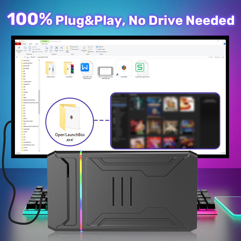 ฮาร์ดดิสก์เกม Launchbox OS 3T  - Gaming Console Os บทวิจารณ์และราคา