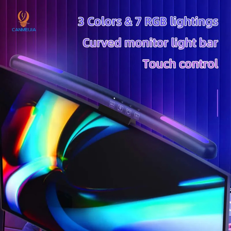 โคมไฟหน้าจอแอลอีดีโค้ง USB RGB - Led Gaming Light Strip บทวิจารณ์และราคา