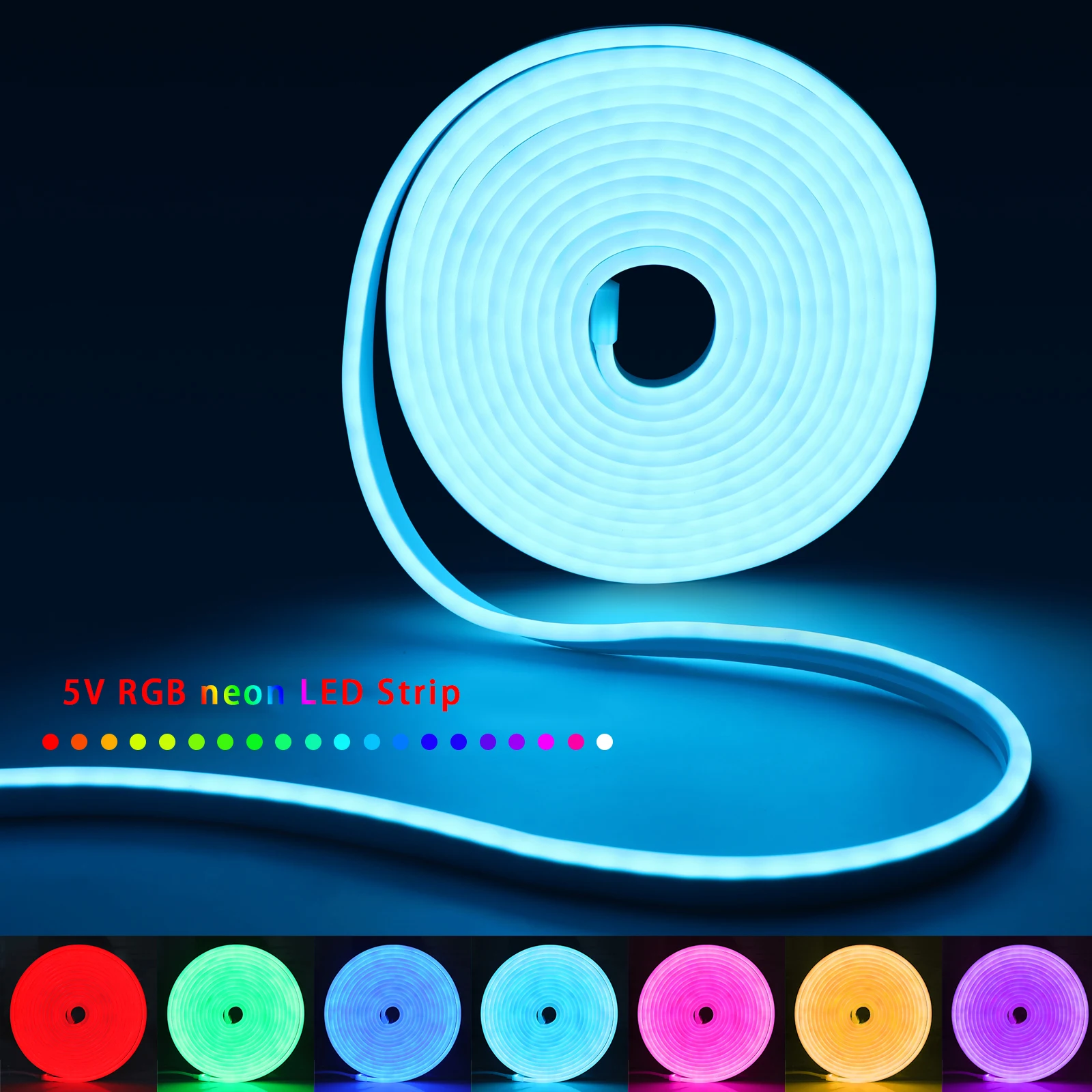 ไฟนีออน LED RGB ขนาด 1-5 เมตร  - Led Gaming Light Strip บทวิจารณ์และราคา